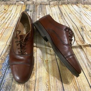 Florsheim @Ease Lace Up Brown Leather Derby Oxfords Size 11 D